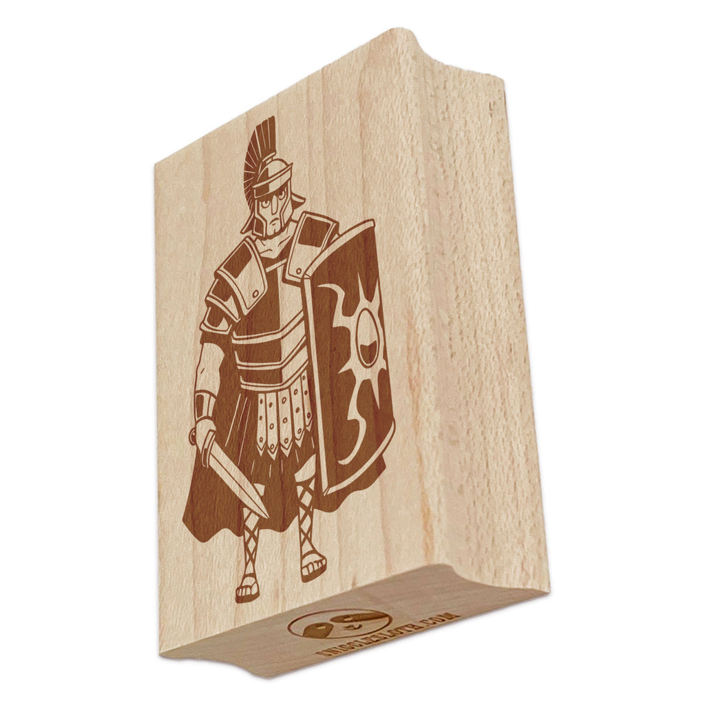 Roman Centurion Soldier Warrior Legion Rectangle Rubber Stamp for Stamping Crafting