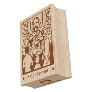 Tarot Judgment Major Arcana Rectangle Rubber Stamp for Stamping Crafting