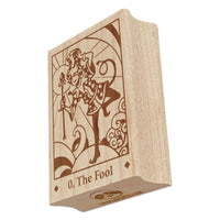 Tarot The Fool Card Major Arcana Rectangle Rubber Stamp for Stamping Crafting
