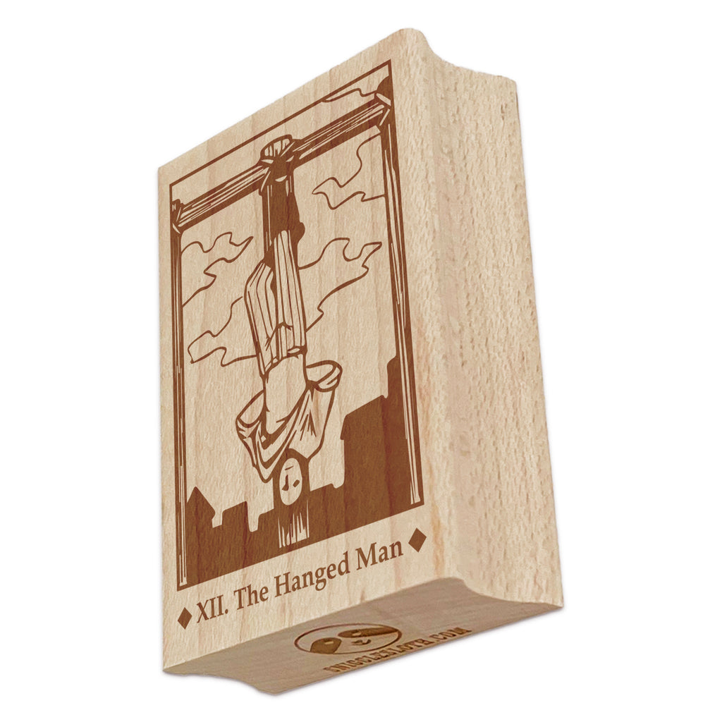 Tarot The Hanged Man Card Major Arcana Rectangle Rubber Stamp for Stamping Crafting