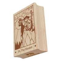 Tarot The Hermit Card Major Arcana Rectangle Rubber Stamp for Stamping Crafting