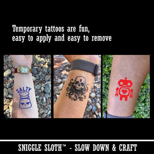 Cute Pig Face Temporary Tattoo Water Resistant Fake Body Art Set Collection