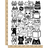 Adorable Kitty Cats Kittens Temporary Tattoo Water Resistant Fake Body Art Set Collection