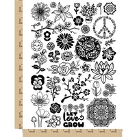 Spring Summer Flowers Temporary Tattoo Water Resistant Fake Body Art Set Collection