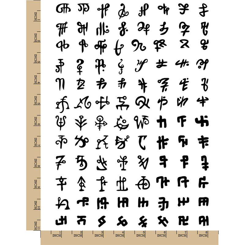 Runes Fantasy Viking Norse Symbols Signs Temporary Tattoo Water Resist ...