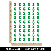Dollar Sign Money Symbol Temporary Tattoo Water Resistant Fake Body Art Set Collection (1 Sheet)
