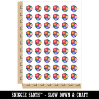 Flower Trio Temporary Tattoo Water Resistant Fake Body Art Set Collection (1 Sheet)