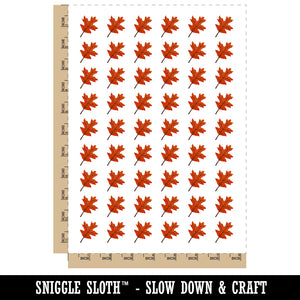 Oak Leaf Temporary Tattoo Water Resistant Fake Body Art Set Collection (1 Sheet)