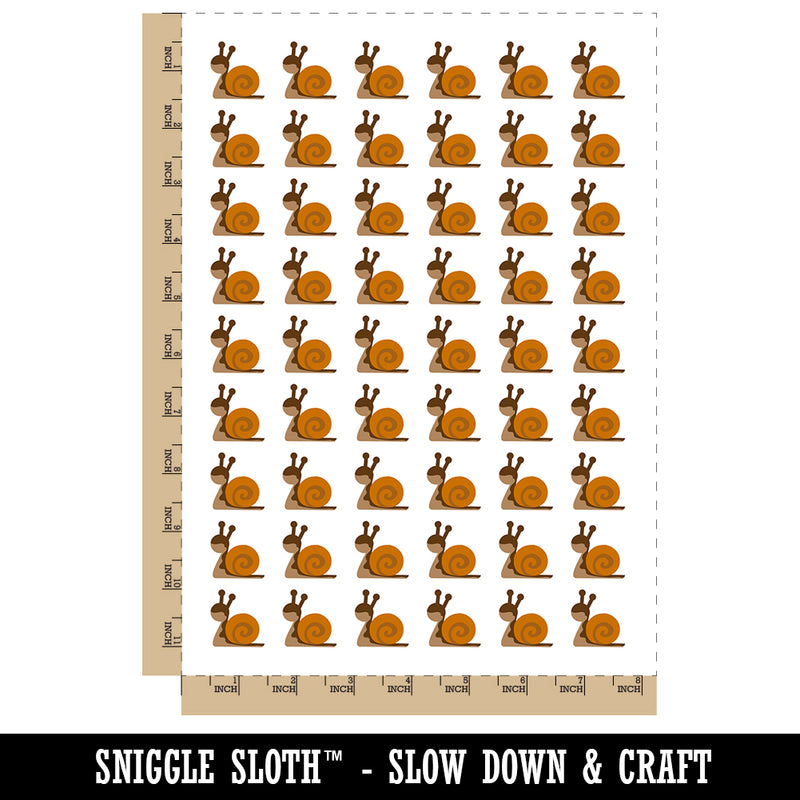 Snail Slow Solid Temporary Tattoo Water Resistant Fake Body Art Set Collection (1 Sheet)