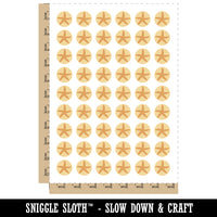 Starfish Solid Tropical Beach Temporary Tattoo Water Resistant Fake Body Art Set Collection (1 Sheet)
