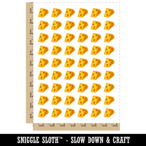 Wedge of Cheese Temporary Tattoo Water Resistant Fake Body Art Set Collection (1 Sheet)