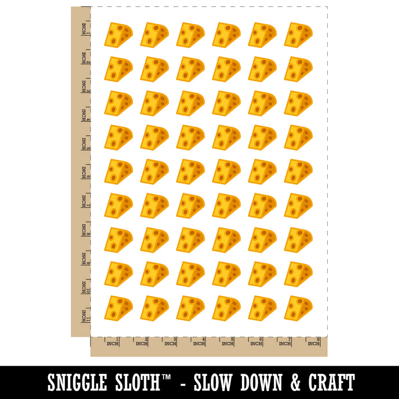 Wedge of Cheese Temporary Tattoo Water Resistant Fake Body Art Set Collection (1 Sheet)