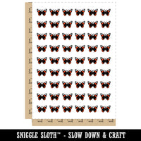 Butterfly Solid Temporary Tattoo Water Resistant Fake Body Art Set Collection (1 Sheet)