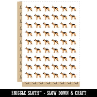 German Shepherd Dog Solid Temporary Tattoo Water Resistant Fake Body Art Set Collection (1 Sheet)