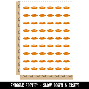 Loaf of Bread Doodle Temporary Tattoo Water Resistant Fake Body Art Set Collection (1 Sheet)