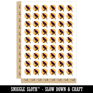 Bird on Branch Solid Temporary Tattoo Water Resistant Fake Body Art Set Collection (1 Sheet)