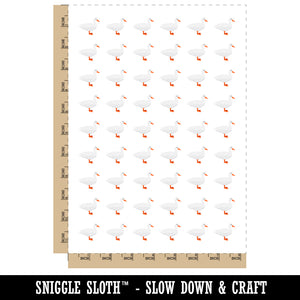 Duck Standing Solid Temporary Tattoo Water Resistant Fake Body Art Set Collection (1 Sheet)