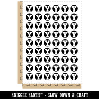 Letter Y Uppercase Fun Bold Font Temporary Tattoo Water Resistant Fake Body Art Set Collection (1 Sheet)