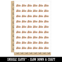 Aloha Fun Text Temporary Tattoo Water Resistant Fake Body Art Set Collection (1 Sheet)