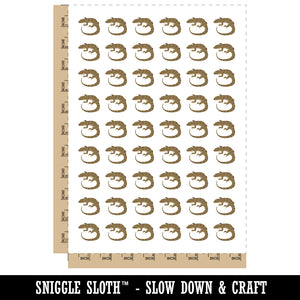 Lizard Solid Temporary Tattoo Water Resistant Fake Body Art Set Collection (1 Sheet)
