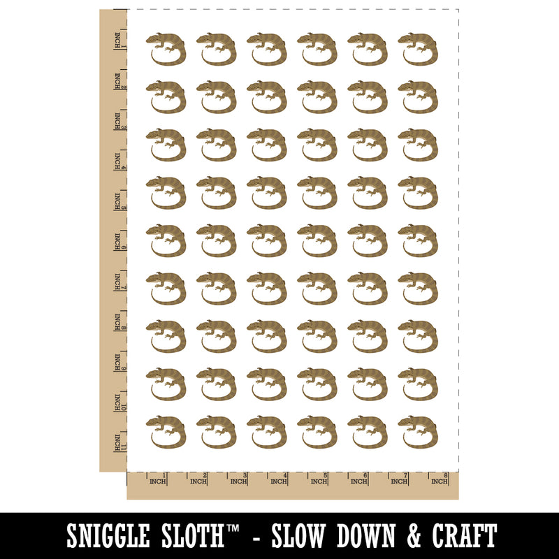 Lizard Solid Temporary Tattoo Water Resistant Fake Body Art Set Collection (1 Sheet)