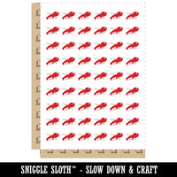 Lobster Solid Temporary Tattoo Water Resistant Fake Body Art Set Collection (1 Sheet)