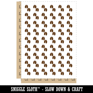 Deer Tracks Footprints Temporary Tattoo Water Resistant Fake Body Art Set Collection (1 Sheet)