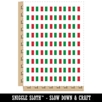 Italy Flag Temporary Tattoo Water Resistant Fake Body Art Set Collection (1 Sheet)