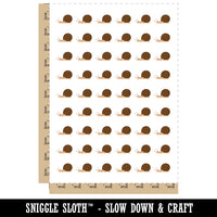 Snail On the Move Solid Temporary Tattoo Water Resistant Fake Body Art Set Collection (1 Sheet)
