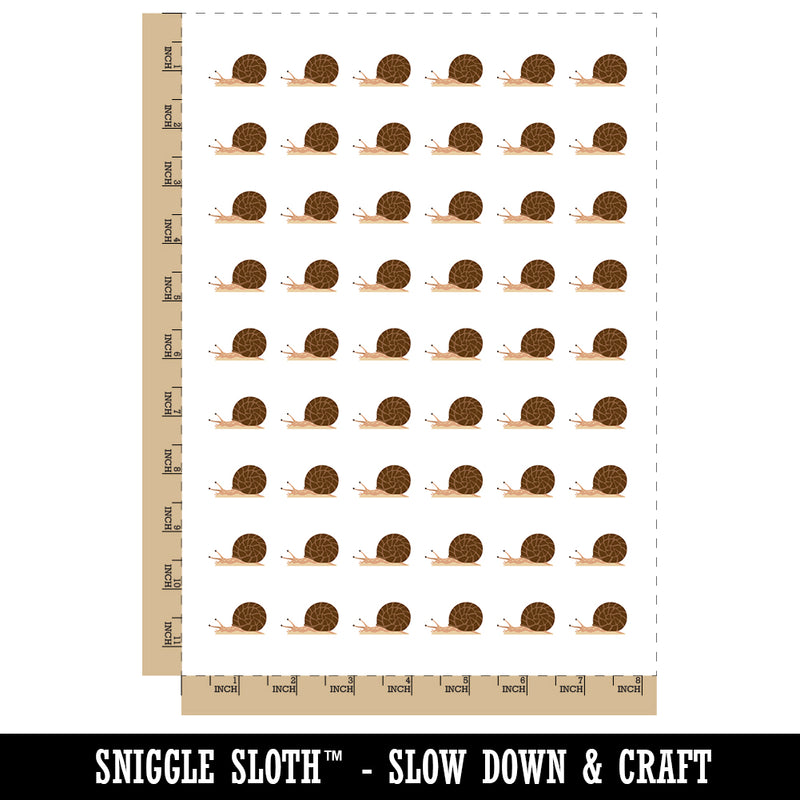 Snail On the Move Solid Temporary Tattoo Water Resistant Fake Body Art Set Collection (1 Sheet)