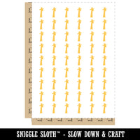 Giraffe Head Solid Temporary Tattoo Water Resistant Fake Body Art Set Collection (1 Sheet)