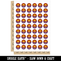 Sunset Over Water Temporary Tattoo Water Resistant Fake Body Art Set Collection (1 Sheet)