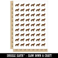 Golden Retriever Dog with Heart Temporary Tattoo Water Resistant Fake Body Art Set Collection (1 Sheet)
