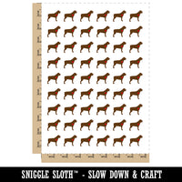 Rottweiler Dog with Heart Temporary Tattoo Water Resistant Fake Body Art Set Collection (1 Sheet)