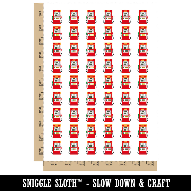 Gas Station Pump Temporary Tattoo Water Resistant Fake Body Art Set Collection (1 Sheet)