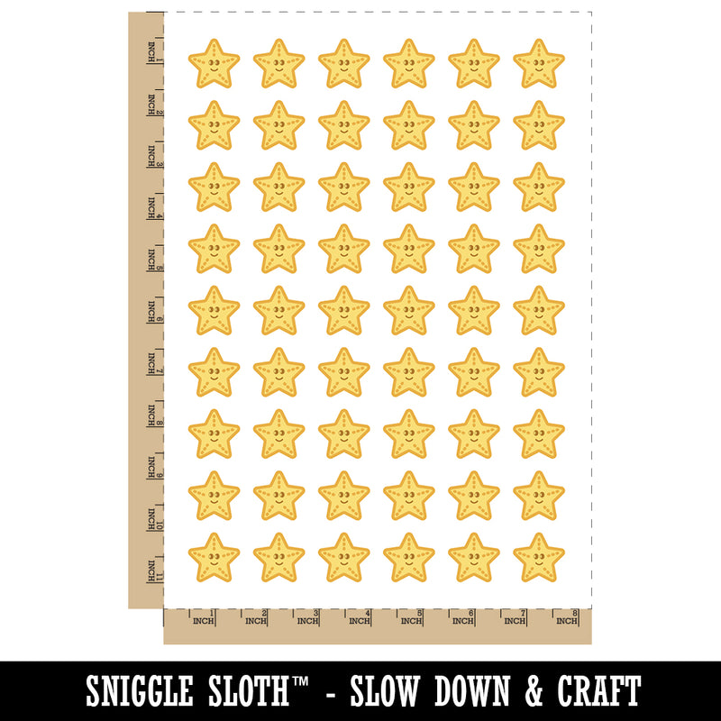 Starfish Doodle Temporary Tattoo Water Resistant Fake Body Art Set Collection (1 Sheet)