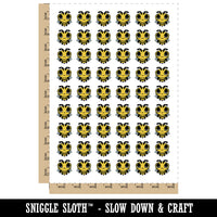 Cute Bee Sleepy Temporary Tattoo Water Resistant Fake Body Art Set Collection (1 Sheet)