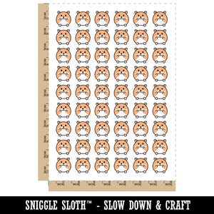 Happy Hamster Temporary Tattoo Water Resistant Fake Body Art Set Collection (1 Sheet)