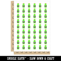 Poison Potion Bottle Temporary Tattoo Water Resistant Fake Body Art Set Collection (1 Sheet)