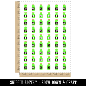 Poison Potion Bottle Temporary Tattoo Water Resistant Fake Body Art Set Collection (1 Sheet)