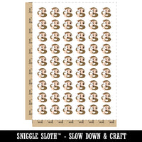 Coiled Cobra Snake Temporary Tattoo Water Resistant Fake Body Art Set Collection (1 Sheet)