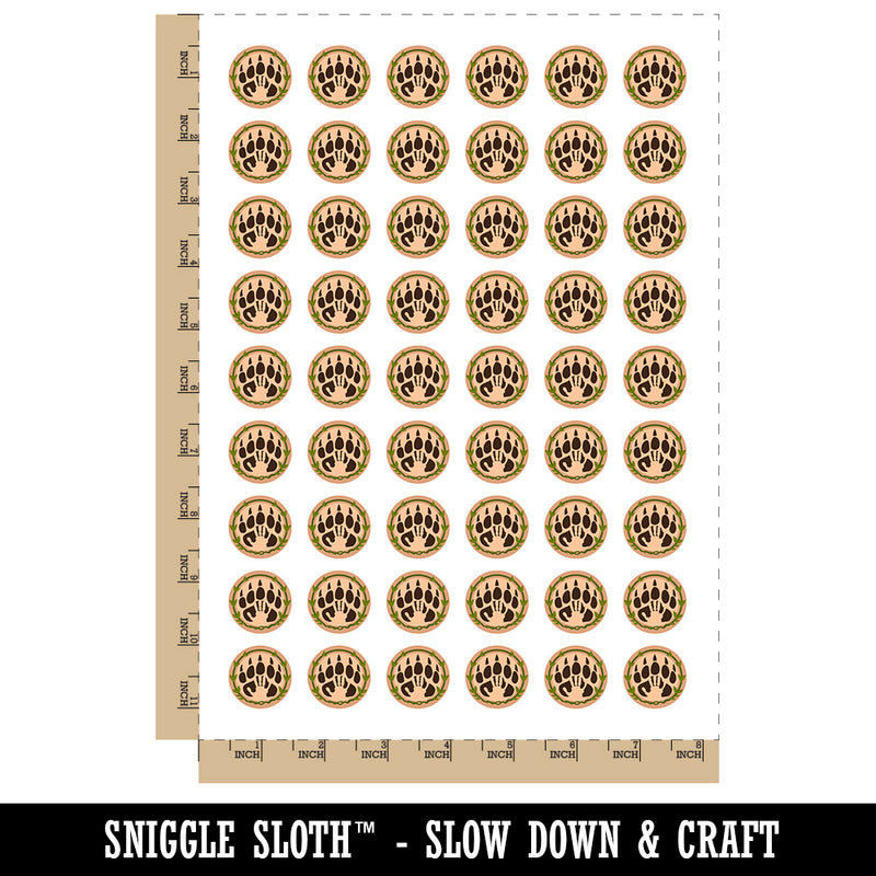 Druid Bear Claw Hand Print Temporary Tattoo Water Resistant Fake Body Art Set Collection (1 Sheet)