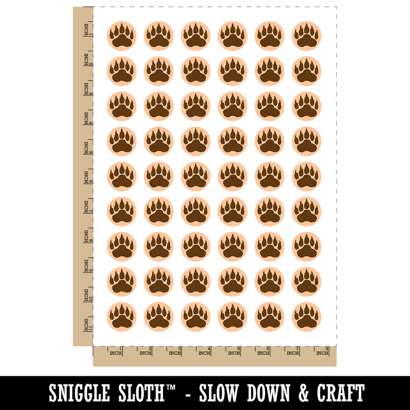 Grizzly Bear Claw Paw Temporary Tattoo Water Resistant Fake Body Art Set Collection (1 Sheet)