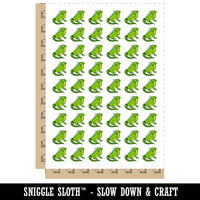 Lounging Lizard Iguana Temporary Tattoo Water Resistant Fake Body Art Set Collection (1 Sheet)