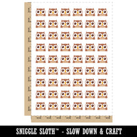 Peeking Owl Temporary Tattoo Water Resistant Fake Body Art Set Collection (1 Sheet)