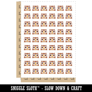Peeking Owl Temporary Tattoo Water Resistant Fake Body Art Set Collection (1 Sheet)