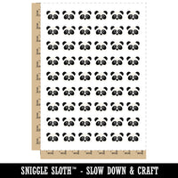 Peeking Panda Temporary Tattoo Water Resistant Fake Body Art Set Collection (1 Sheet)