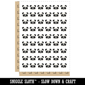 Peeking Panda Temporary Tattoo Water Resistant Fake Body Art Set Collection (1 Sheet)