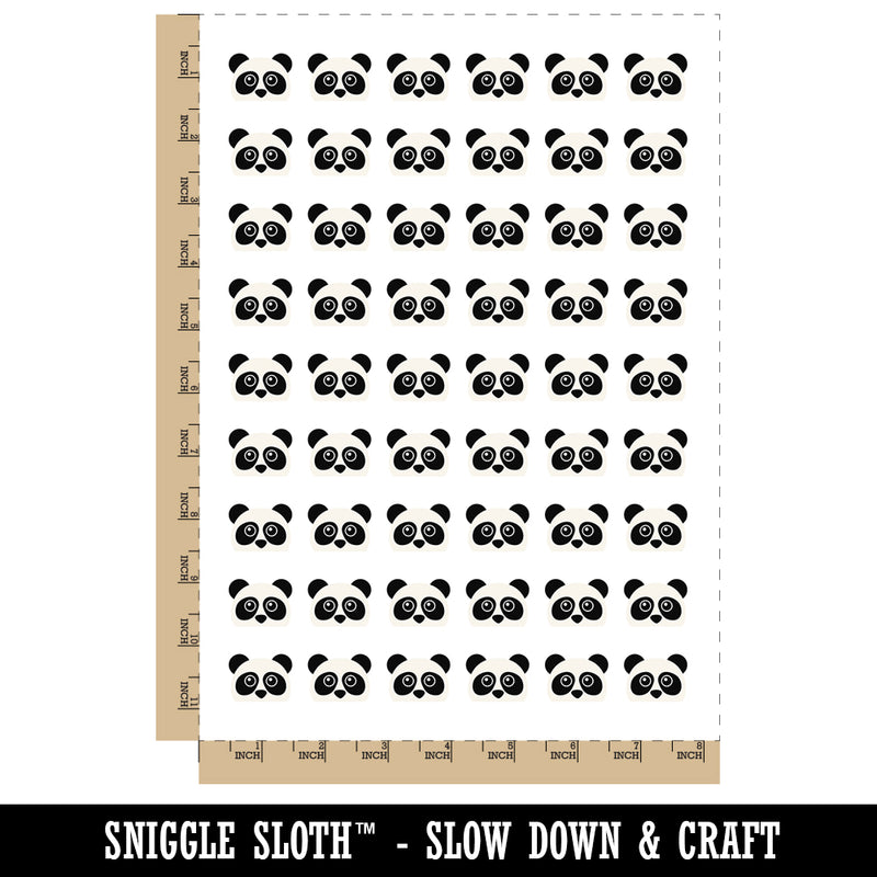 Peeking Panda Temporary Tattoo Water Resistant Fake Body Art Set Collection (1 Sheet)