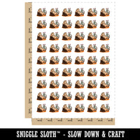 Bearded Dragon Lazy Lizard Temporary Tattoo Water Resistant Fake Body Art Set Collection (1 Sheet)